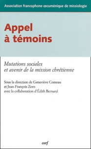  Association francophone cumén - Appel à témoins - Mutations sociales et avenir de la mission chrétienne.