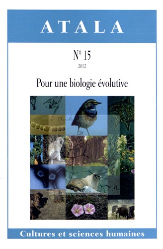 Atala N° 15/2012 Pour une biologie évolutive