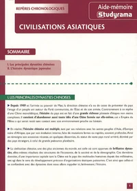 Civilisations asiatiques