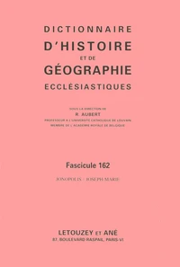 Dictionnaire d'histoire et de géographie ecclésiastiques