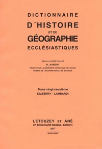 Dictionnaire d'Histoire et de Géographie Ecclésiastiques