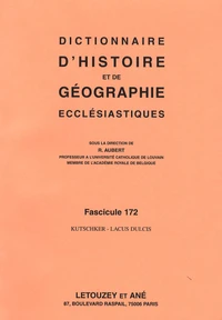 Dictionnaire d'histoire et de géographie ecclésiastiques