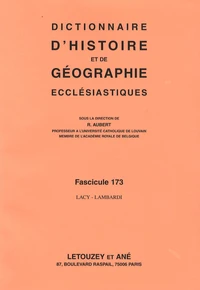 Dictionnaire d'histoire et de géographie ecclésiastiques