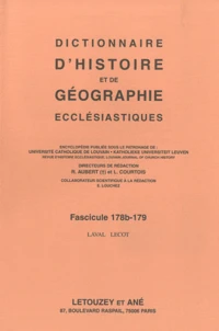 Dictionnaire d'histoire et de géographie ecclésiastiques