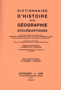 Dictionnaire d'Histoire et de Géographie Ecclésiastiques