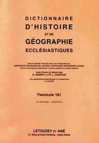 Dictionnaire d'histoire et de géographie ecclésiastiques