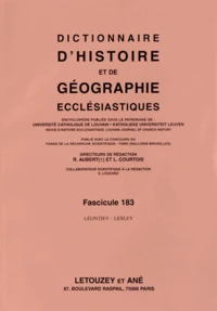 Dictionnaire d'histoire et de géographie ecclésiastiques