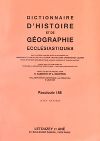 Dictionnaire d'histoire et de géographie ecclésiastiques