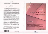 Savoirs n°8 : analyse de l'activité et formation