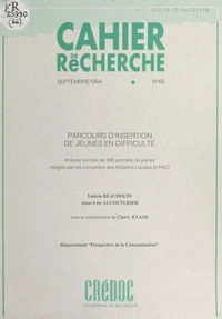 Parcours d'insertion de jeunes en difficulté