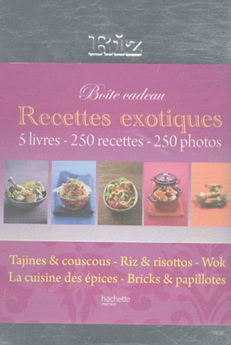 Aude de Galard et Leslie Gogois - Recettes exotiques - Boite à riz 5 volumes.