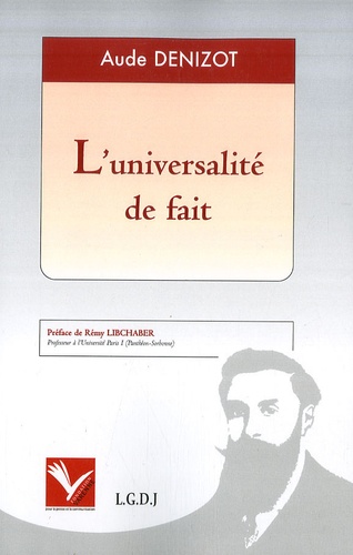 Aude Denizot - L'universalité de fait.