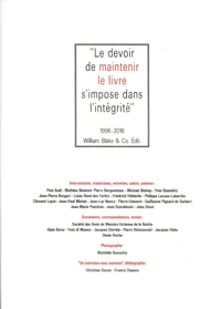 Le devoir de maintenir le livre s'impose dans l'intégrité
