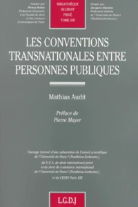 Les Conventions Transnationales Entre Personnes Publiques