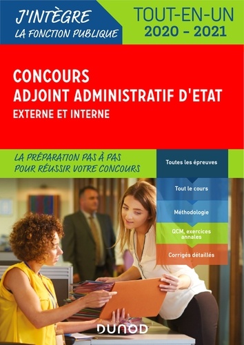 Audrey Charmont et Corinne Pelletier - Concours Adjoint administratif d'Etat - Externe et interne - Tout-en-un - Concours 2020.