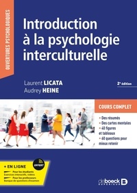 Audrey Heine et Laurent Licata - Introduction à la psychologie interculturelle.