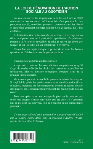 La loi de rénovation de l'action sociale au quotidien