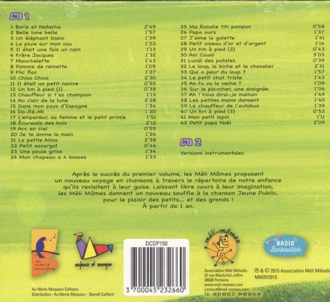 40 chansons et comptines. Volume 2  2 CD audio