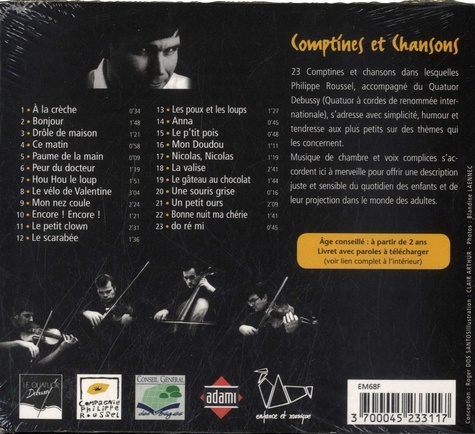 Comptines et chansons Debussy  1 CD audio
