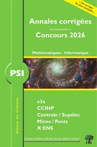 Mathématiques, Informatique PSI