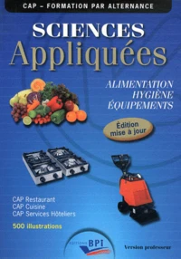 Sciences appliquées à l'hygiène, à l'alimentation, aux équipements CAP Formation par alternance