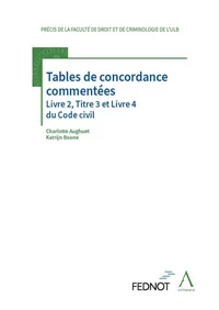 Tables de concordance commentées