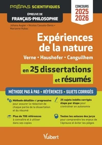 Expériences de la nature en 25 dissertations et résumés - Verne, Haushofer, Canguilhem