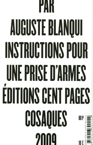 Auguste Blanqui - Instructions pour une prise d'armes.