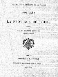 Pouillés de la Province de Tours