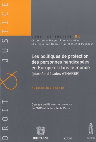 Augustin Boujeka - Les politiques de protection des personnes handicapées en Europe et dans le monde.