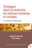 Augustin Mutuale et Guy Berger - S'engager dans la recherche en sciences humaines et sociales - Le champ de l'éducation.