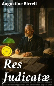Res Judicatæ