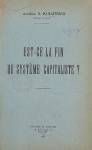 Est-ce la fin du système capitaliste ?