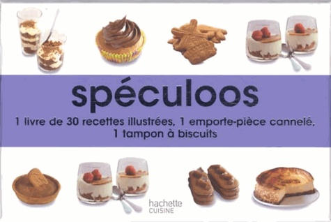 Aurélie Desgages - Spéculoos - 1 livre de 30 recettes illustrées, 1 emporte-pièce cannelé, 1 tampon à biscuits.