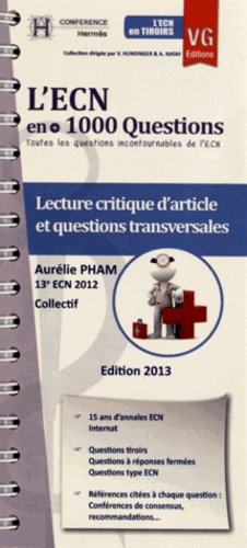 Aurélie Pham - Lecture critique d'article et questions transversales - L'ECN en + 1000 Questions.
