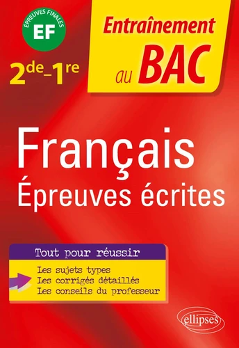 Couverture de Français - Epreuves écrites (Seconde-Première)