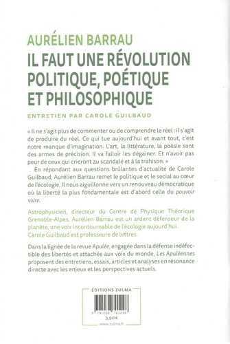 Il faut une révolution politique, poétique et philosophique