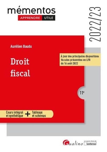 Droit fiscal  Edition 2022-2023