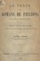 Le texte des romans de Fielding (étude critique). Thèse complémentaire présentée à la Faculté des lettres de l'Université de Paris