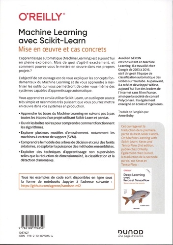 Machine Learning avec Scikit-Learn. Mise en oeuvre et cas concrets 2e édition