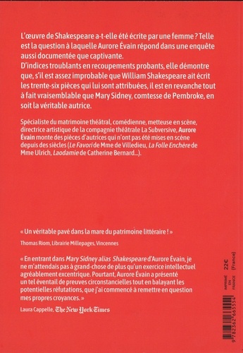 Mary Sidney alias Shakespeare. L'oeuvre de Shakespeare a-t-elle été écrite par une femme ?