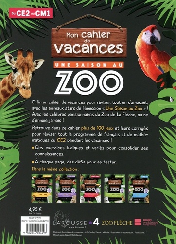Mon cahier de vacances Une saison au zoo du CE2 au CM1