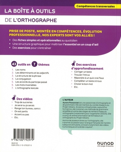 La boîte à outils de l'orthographe pour améliorer vos écrits professionnels