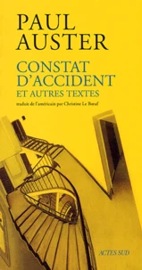 Constat D'Accident Et Autres Textes