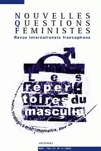 Nouvelles Questions Feministes Volume 21 N° 3/2002