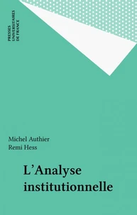 L'analyse institutionnelle
