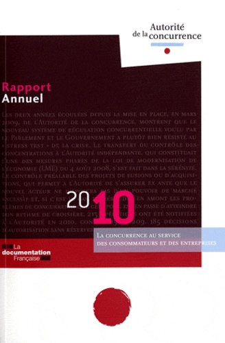  Autorité de la concurrence - Autorité de la concurrence - Rapport annuel 2010. 1 Cédérom