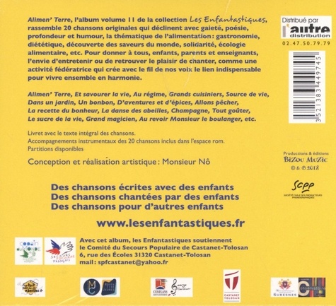 Les Enfantastiques. Volume 11, Alimen'Terre !  1 CD audio