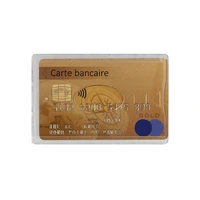 Etui rigide translucide anti-piratage incassable pour carte bancaire