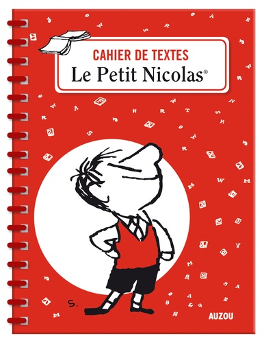  Auzou et René Goscinny - Cahier de textes Le Petit Nicolas - Avec des étiquettes et des autocollants.